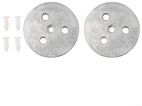 JoyousMall Skimmer Basket Zinc Anode Plate Prevents Plaster Discoloration in Salt Water Pools (2pcs)