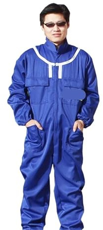 Traje de apicultura azul, ropa de trabajo, traje transpirable, colección de miel for apicultor, equipo, traje de apicultura(Blue 1,L)
