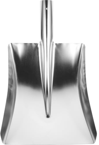 NUOBESTY Pala da Neve in Acciaio Inox senza Manico Pala per la Pulizia della Polvere e Raccolta Rifiuti Leggera e Staccabile per Uso Interno ed Esterno per e Casa