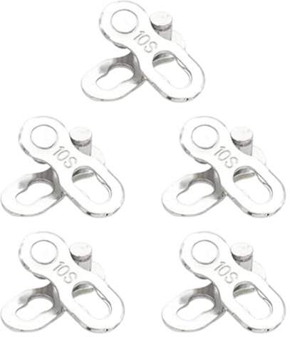 Ronyme 5 Pares de eslabones de Cadena de Bicicleta, Accesorios de Conector de Cadena de Bicicleta, Durabilidad Profesional, fácil de Instalar, 10 Velocidades