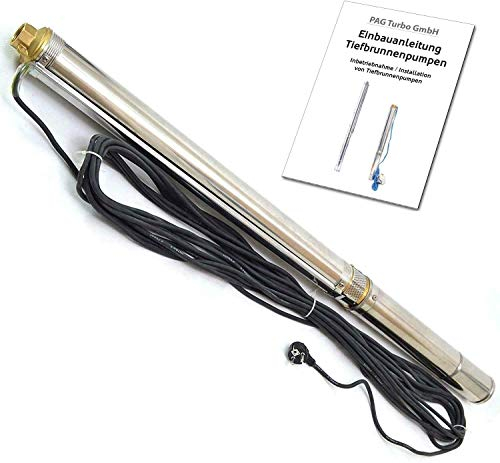 Tiefbrunnenpumpe Brunnenpumpe 550W 2,5 8,5 bar 45 l/min 2,5 Zoll Sandverträglich