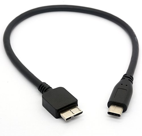 OpenII Câble USB C vers micro USB, USB 3.1 type C vers micro B (micro USB) pour disque dur WD My Passport, 30 cm