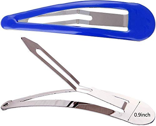 LONEEDY - Pack de 10 grandes barrettes à cheveux en métal verni, longueur 8,9 cm, anti-glisse, barrettes longues pour femmes et filles.