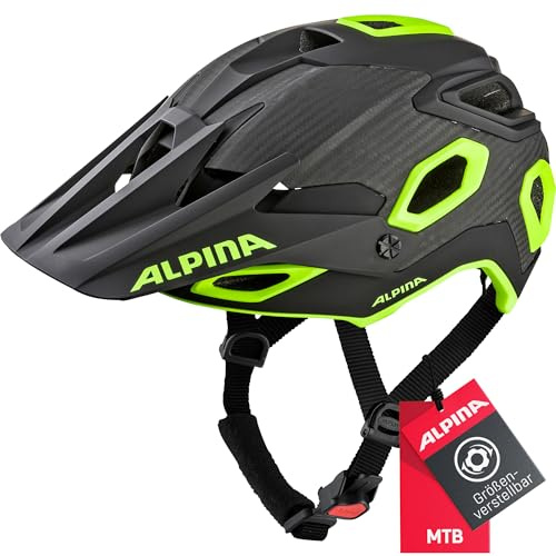 Alpina Rootage MTB-Fahrradhelm, blk-neon-Yellow matt, 52-57 cm