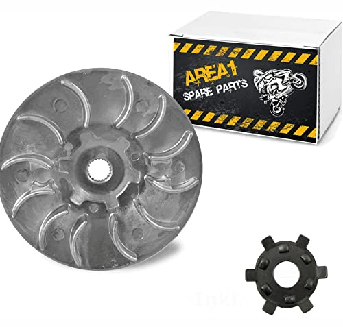 Area1 Ersatz Riemenscheibe kompatibel mit Kisbee 50 2T / TKR 50 + Sternscheibe