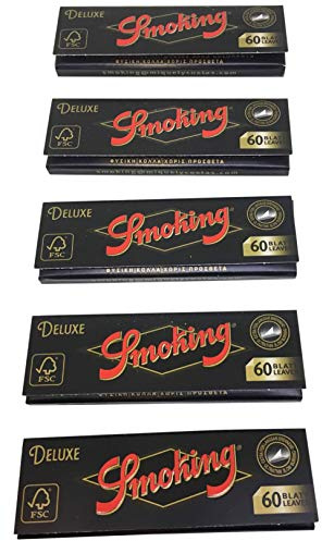 The Smoqe Shop 'Smoking' Deluxe Mini Size Smoking Paper (Pack of 5) by Treasure House