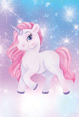 Magnettafel Pinnwand magnetisch Einhorn rosa Sterne Größe 60 x 80 cm
