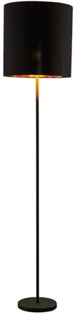 Lindby Stehlampe Nymar (Modern) in Schwarz aus Textil (1 flammig, E27) - Stehleuchte Floor Lamp Standleuchte Wohnzimmerlampe Licht nach oben & unten Wohnzimmerleuchte