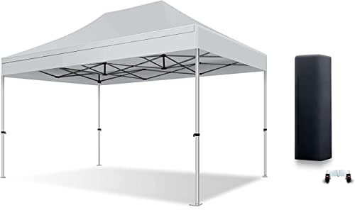 Actiexpress, Tente Pliante Barnum Pliant Tonnelle imperméable 3X3/3x4,5/3x6 Structure en Acier 32mm Toit 450g/m² 100% étanche tonnelle de Jardin Gazebo Classement feu M2 (Gris, 3X4,5)