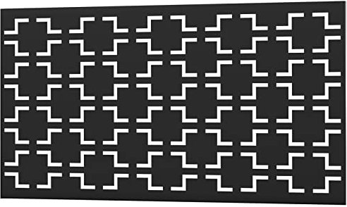 Elevens Dekoratives Sichtschutz-Panel, Raumteiler für drinnen und draußen, Terrasse, leichtes Metall, quadratisch (119,4 x 61 cm)