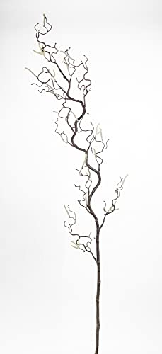 Seidenblumen Roß Korkenzieherhasel/Haselnusszweig 120cm GA Kunstzweig künstlicher Zweig Korkenzieherzweig