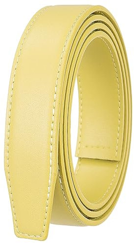 ZacLAy Damengürtel 2,4cm Gürtel Damengürtel Vielseitig einsetzbar, Gelb