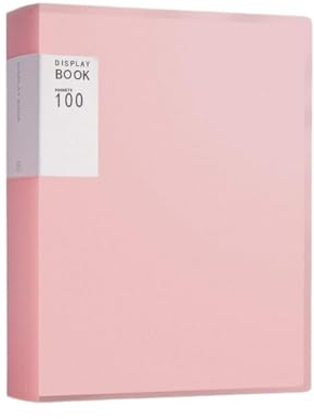Aktenordner, Schulbedarf, 100-seitiger Ordner, Multifunktions-A4-Ordner, Aktenordner mit großer Kapazität, Dokumenten-Organizer for Dokumente/Gemälde/Musiknoten, 5er-Pack Akten-Organizer (Farbe: Rosa)