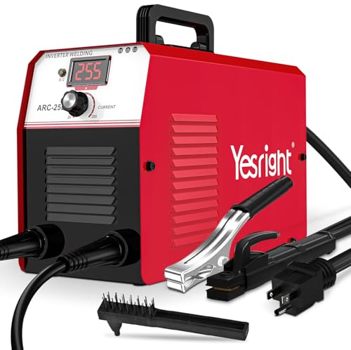 YesRight Stick Welder 255A MMA Welding Machine 110V/220V Portable ARC Welder Machine with IGBT Digital Display Hot Start for Outdoor Repairs Farms Home DIY