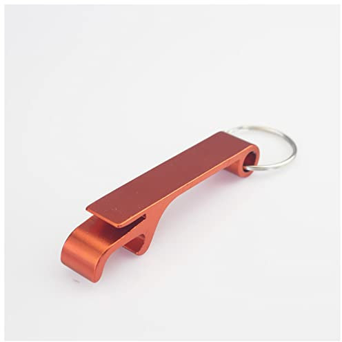 Abrebotellas Electrico Abrelatas portátiles de aluminio de color, anillo de llavero, tigre, abrelatas, regalo promocional de la compañía personalizado, sorteo personalizado Abrebotellas(Orange)