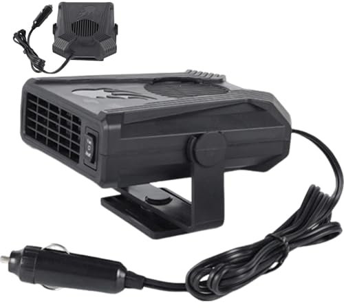 Chauffage portable pour voiture - Déshumidification du pare-brise de voiture - 150 W - 2 en 1 - 12 V - Réglable - Plug in - Rapide