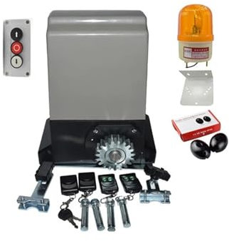 Apriporta automatico, apricancello automatico, Attuatore elettrico automatico for apertura porta scorrevole 230 V 800 kg/1200 kg (luce tastiera sensore opzionale) per famiglie numerose, piccole comuni