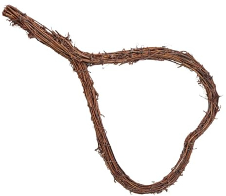 BESPORTBLE Rattan Herzkranz Mit Handgriff Herzförmiger Weidenkranz Für Rustikale Hochzeitsdekoration Romantische Tür Und Wandgarland Für Valentinstag Und Besondere Anlässe