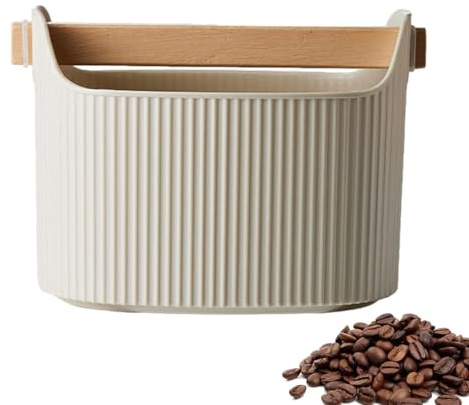 Boîte à café – Poubelle à expresso, poubelle absorbant les chocs | Poubelle à expresso moulu durable de 1300 ml, boîte à café antidérapante, poubelle idéale pour le brassage d'espresso à la maison et