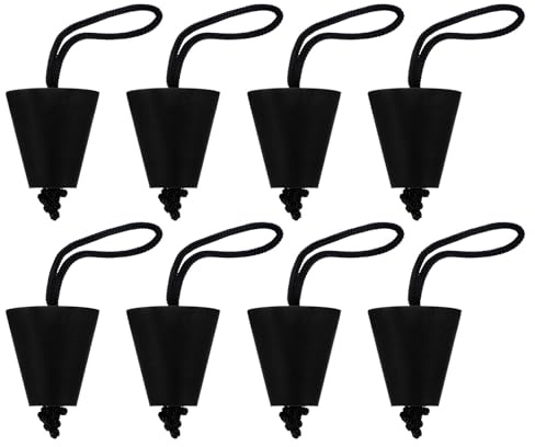 PATIKIL Universal Kajak Scupper Plug Kit Silikon Scupper Plugs Fit for Scupper Holes Drain Holes Stopper Stöpsel mit Schnur für Kajaks Kanus