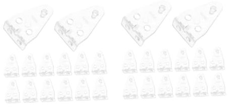 Alipis 80pcs Blind Hold down Brackets Blind Fixing Hooks Sturdy Invisible Installation for Doors and Windows