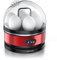 Arendo Sevencook Eierkocher 400 W – Edelstahl Design - 1-7 Eier - Egg Cooker - EIN/AUS-Schalter – 3 Härtegrade wählbar - Warmhaltefunktion - Signalton - BPA-frei - rot