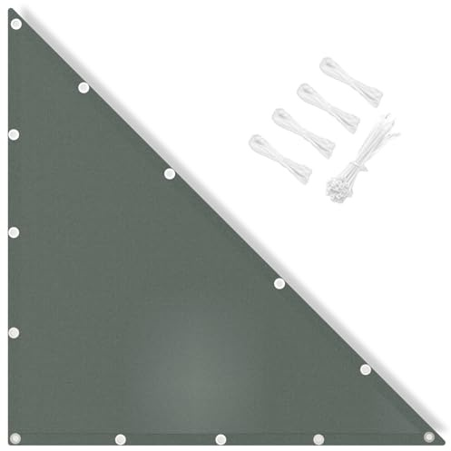 IOAOI Sun Shade Sail Waterproof, 3x4x5M Right Triangle Awning Canopy, 95% UV Block with Free Rope, Sunscreen Awning Canopy for Outdoor, Garden, Patio, Yard, Lawn, Pergola, Carport-Dark Grey