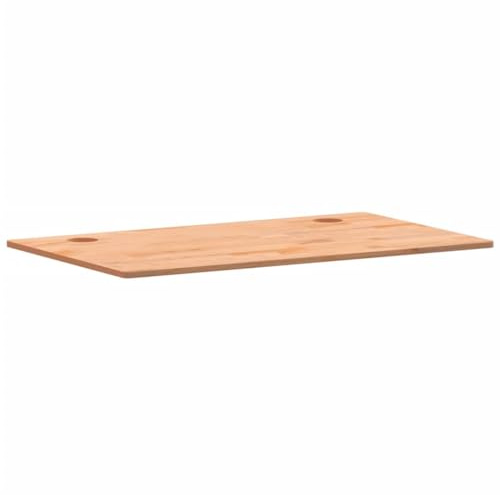 Schreibtischplatte aus massivem Buchenholz, 100 x 60 x 1,5 cm, Ersatztischplatte für Esszimmer, Küche oder Büro, langlebige Arbeitsfläche, stilvolle Tischplatte zum Schreiben oder Basteln