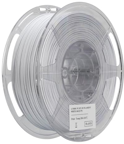 eSUN PC Filament 1,75 mm, PC-HT Hög Temperaturbeständig, 0.5KG 3D-Utskriftsfilament för 3D-Skrivare,Vit