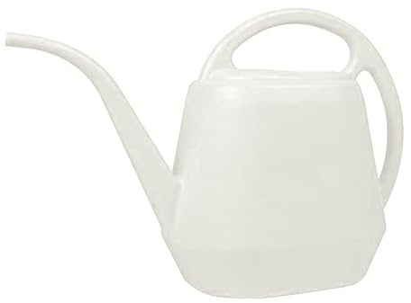 Gießkanne Indoor & Outdoor, 4L Garten Gießkannen Groß Kunststoff Langer Auslauf Dose für Zimmerpflanzen & Hängekörbe - Präzise Bewässerung, Home Essential (Weiß)