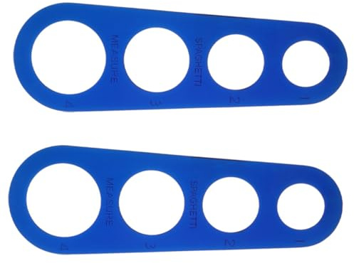 Alipis 2 pièces Outil de Mesure Spaghettis Acier Inoxydable Règle de Portion de Pâtes Pratique Gadget de Cuisine pour Cuisson Précise