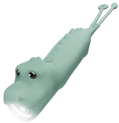 ZKLiLi Dinosaure rechargeable extérieur enfants lampe de poche, lampe de poche LED, amusant et léger, idéal pour le camping et l'exploration en plein air, promenade de chien, cadeau d'anniversaire