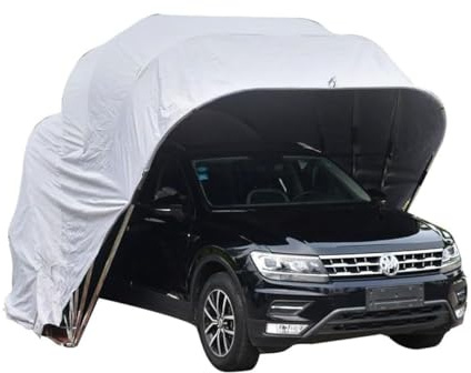 Toldo portátil para garaje, cochera móvil resistente para SUV y automóviles, refugio extragrande para todo tipo de clima, cochera retráctil para todos los vehículos