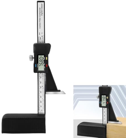 Digitales Höhenmesser, 0–150 mm, elektronisches digitales Nonius-Höhenmessgerät, Holzbearbeitung, Tischsäge, Höhenlineal, Anreißwerkzeug
