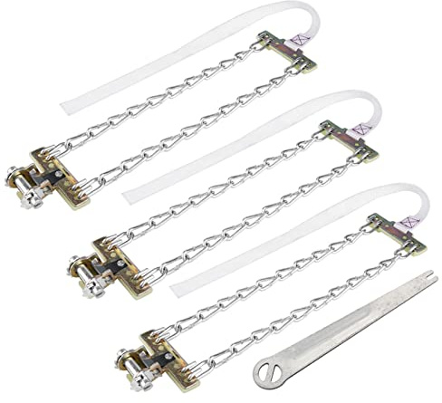 3 pièces chaînes à pneus pour camionnettes, chaînes à neige antidérapantes pour pneus de voiture, chaînes à pneus antidérapantes pour boue glacée, ceinture de sécurité de conduite (L)