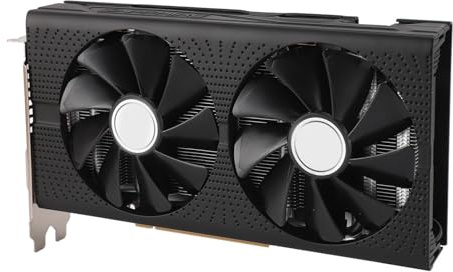 Plyisty RX580 Grafikkort, 8GB GDDR5 256Bit med HDMI Display Port PCI Express X 16 3.0 Twin Freeze Fans Dator Grafikkort för Stationär Datorspel Gpu
