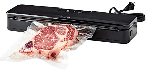 Anova Precision Vacuum Sealer ANVS01-EU00, Precision™ Vacuum Sealer, prise de type C incluse pour une utilisation en UE, lot de 10, noir