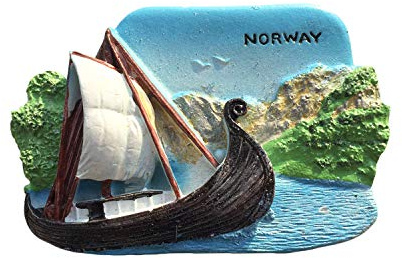 Norwegen 3D Kühlschrank Magnet Harz Reise Souvenirs, handgemachte Haus & Küche Dekoration Norwegen Kühlschrank Magnet Sammlung Geschenk