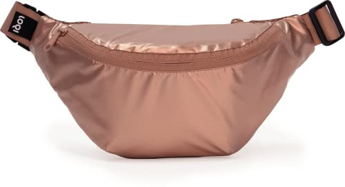 LOQI Metallische Bauchtasche, Roségold, Einheitsgröße, Metallische Bauchtasche