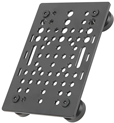 Aluminium-Portalplatte, 20–80 Mm V-Schlitz 3D-Drucker, Lineare Universalschienen-Portalplatte, Eloxierte 3D-Drucker-Linear-Universalführung für(Brett mit 4 Kunststoffrollen und Lagern)