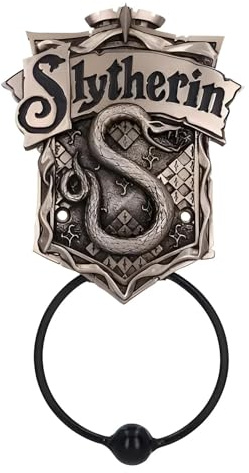 Nemesis Now Aldaba de Puerta con Licencia Oficial de Harry Potter Slytherin, Bronce, 24,5 cm, marrón