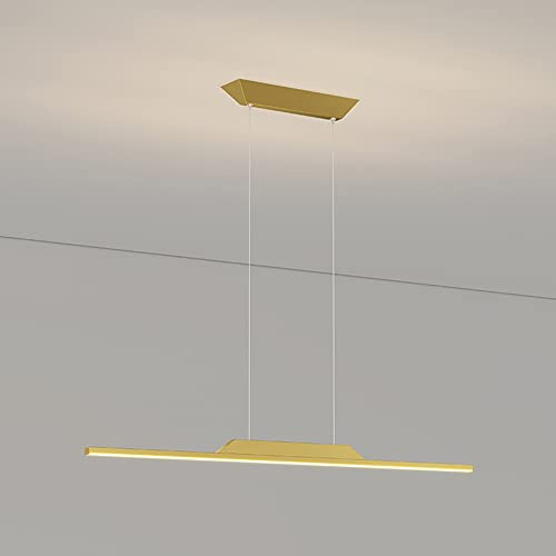 FAZRPIP Lámpara Colgante LED, lámpara de araña suspendida Lineal de Aluminio de 16 W/20 W/24 W/30 W, luz de Techo Moderna para Cocina, Comedor y luz tricromática de Oficina