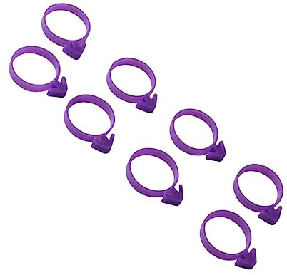 Angoily Icing Bag Sealing Cake Decorating Icing Bag Ring 12Pcs Silicone Round Buckle Easy to Clean for Baking Kitchen Use