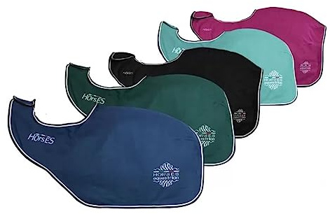 Horses Nierenschutz aus Artemisia-Fleece, weich, bequem und langlebig; verhindert Verletzungen und Verspannungen, hält die richtige Körperfeuchtigkeit aufrecht (135 cm, schwarz)