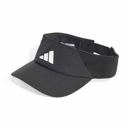 adidas Unisex Adulto Visor Climacool Hat, Black/White, S-M
