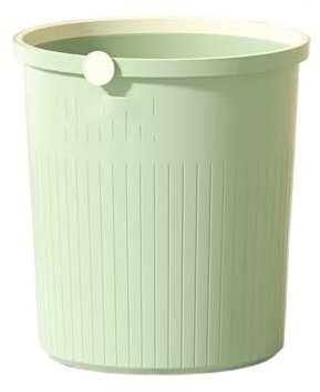 DTACBNEUZ Contenedores de basura domésticos Papelera Hogar Simple Alto Valor Sala Dormitorio Oficina Baño Dormitorio Cesta De Papel Contenedor de basura(Green,Grande)