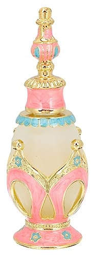 Cabilock Aroma Diffusor Flasche Glas Leere Parfümflasche 25ml Für Ätherische Öle Schreibtisch Dekoration Stabiler Boden Rosa Krone