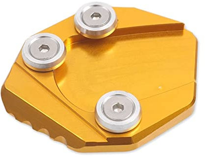MNEUEQ Dauerhaft haltbar Motorradständer Fußvergrößerer Seitenständerverlängerung Mit Logo Für Suzuki GSXR125 GSXR150 GSXS125 GSXS150(Gold)