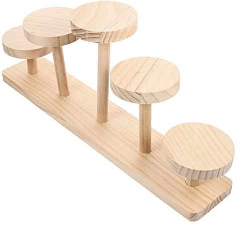 Mobestech Présentoir à Gâteaux à Étages en Bois, Modèle E à 2 Niveaux