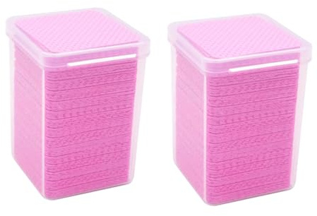 Gogogmee Lingettes Non Tissées pour Dissolvant de Vernis à Ongles, 400pcs, Sûres pour Usage Personnel et Salon Professionnel, Nettoyage Gel et Colle